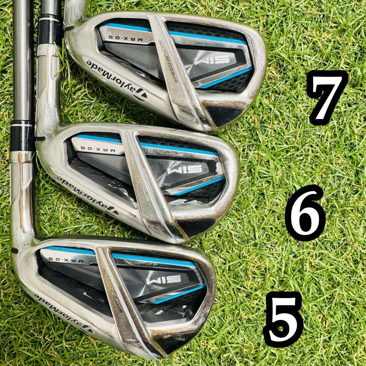 良品】テーラーメイド シムマックス OS メンズアイアンセット 6本 R