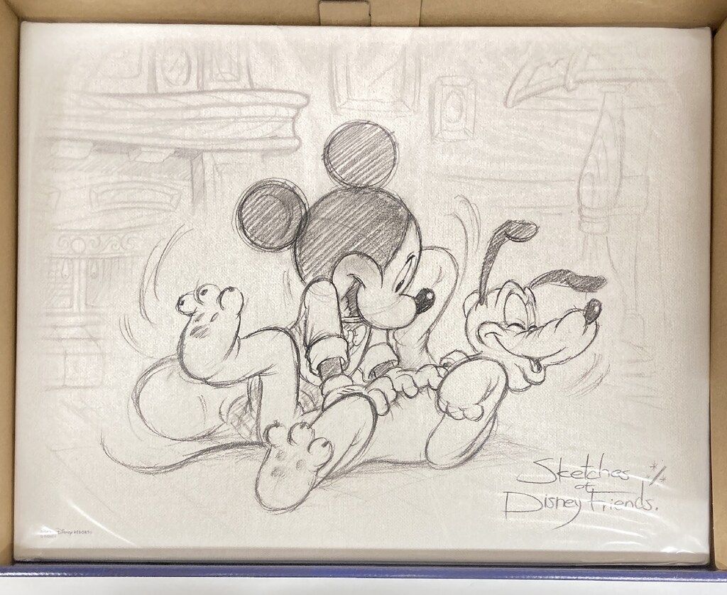 ディズニーリゾート アートパネル 東京ディズニーリゾート アートパネル Sketches of Disney Friends