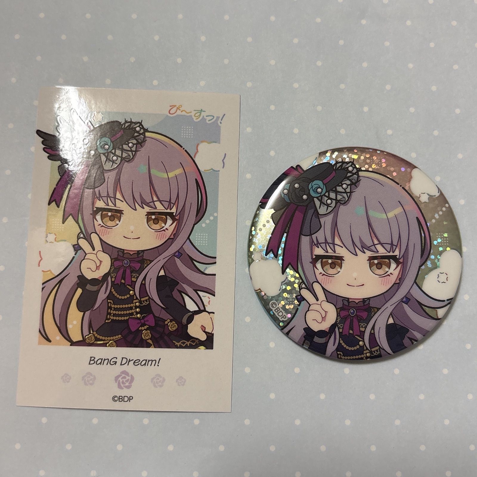 バンドリ ブシロードオンラインストア 4周年 缶バッジ ショート