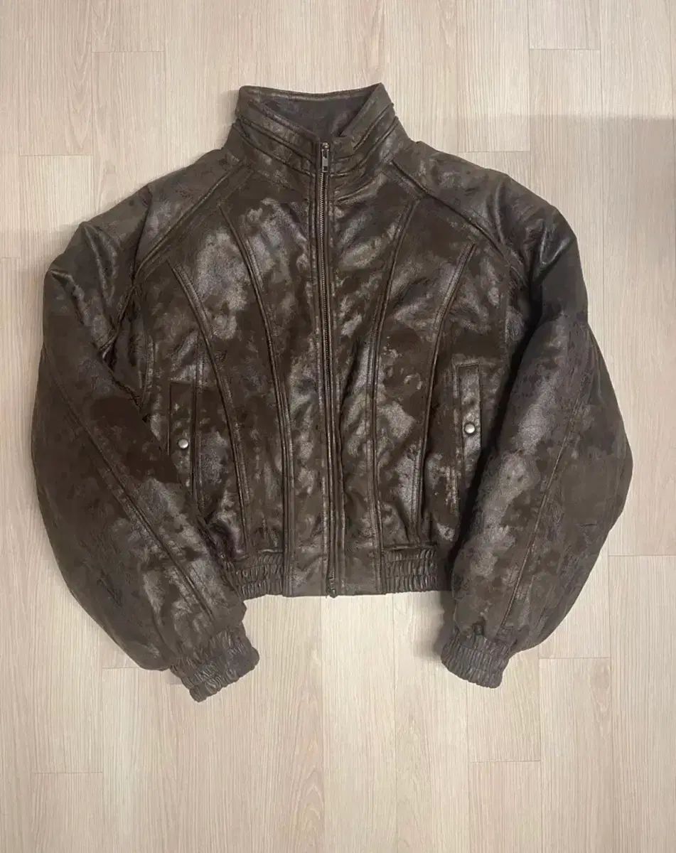 LMOOD バルキー クロップド ブルゾン ジャケット