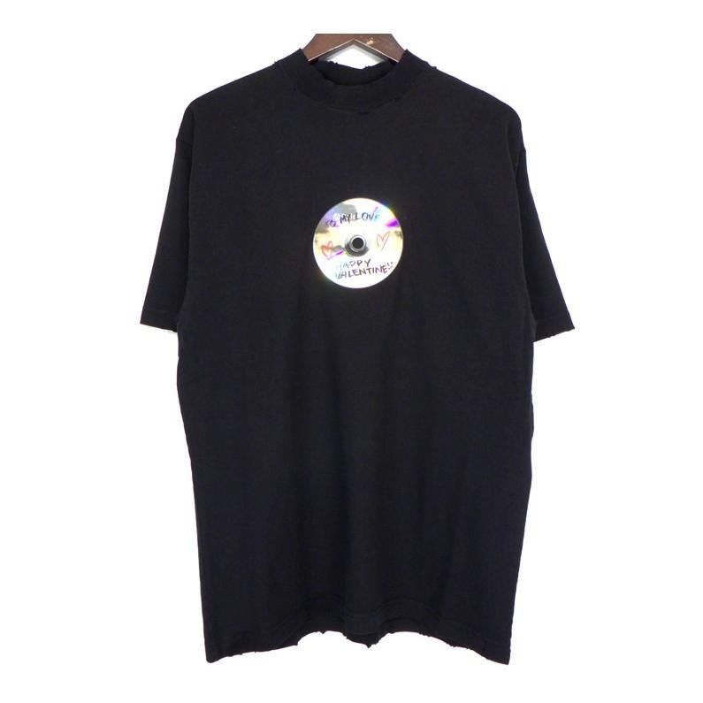 バレンシアガ TO MY LOVE HAPPY TEE 764235 TQVE 4 トゥマイラブ ハッピーバレンタイン CD 半袖 Tシャツ s 4925