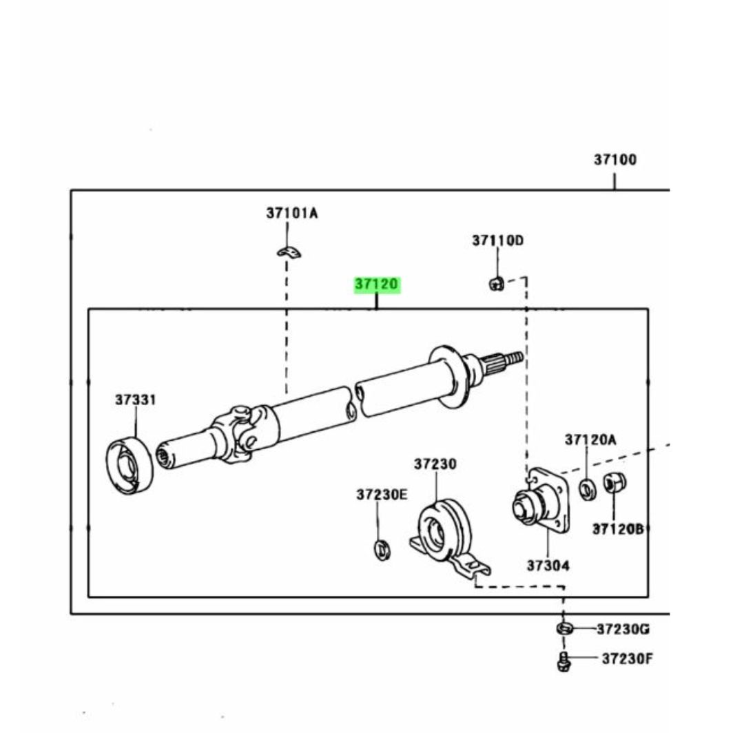 CHASER 【純正新品】トヨタ プロペラシャフト ASSY MT用 ツアラーV 1JZ