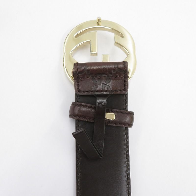 瀬戸大橋店】 中古 GUCCI | グッチ ベルト グッチシマ インター