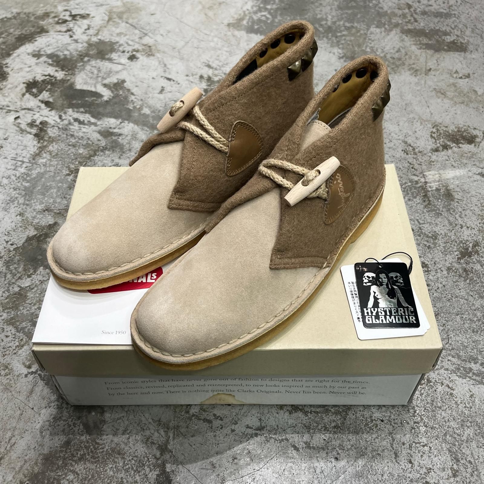 未使用 HYSTERIC GLAMOUR × Clarks DESERT DUFFLE デザートブーツ 