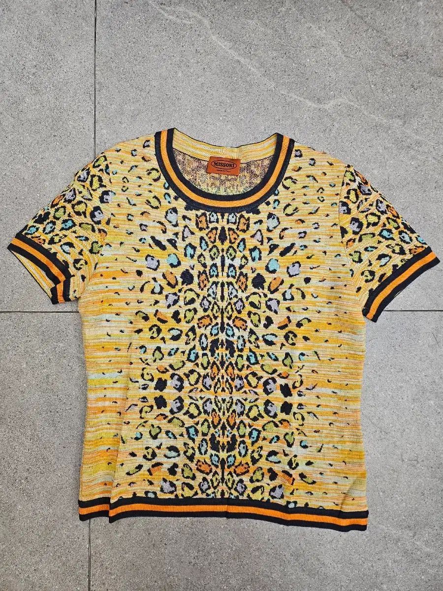 ミッソーニ MISSONI ヒョウ柄 レオパード レディース 半袖Tシャツ 46 66