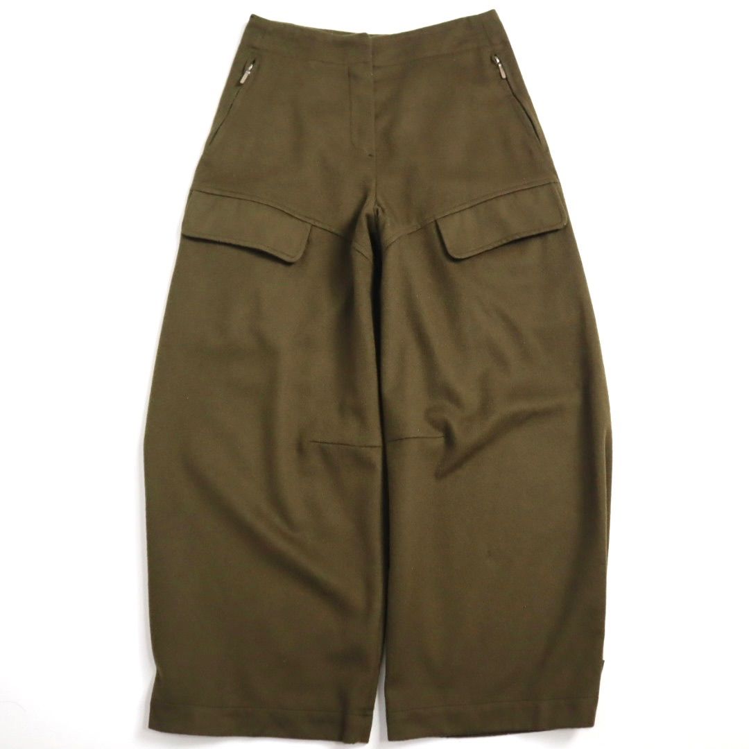 Vintage archive Max Mara SPORTMAX wool military wide croped cargo pants クロップド ワイド バギー カーゴパンツ ミリタリーパンツ