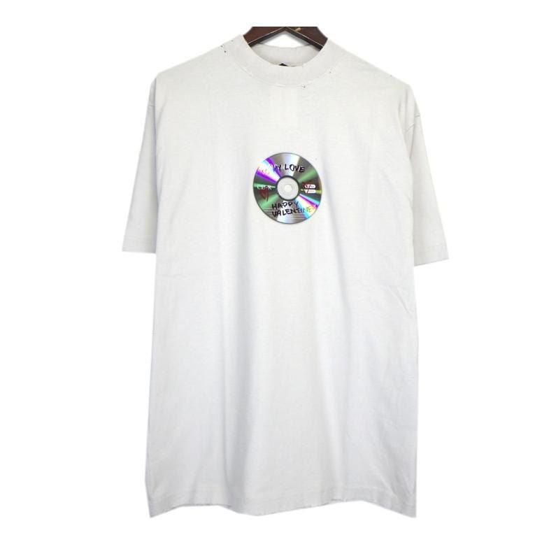 バレンシアガ TO MY LOVE HAPPY TEE 764235 TQVE 4 トゥマイラブ ハッピーバレンタイン CD 半袖 Tシャツ s 4928