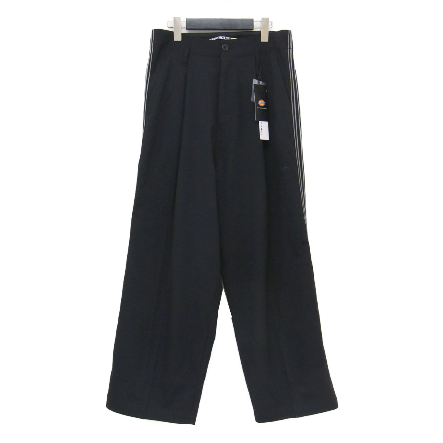 Dickies ディッキーズ × niko and 別注 パンツ ブラック 黒 サイズ M | 25秋冬 側章 ワイド ハイウエスト タック サイドライン ボトムス ズボン レディース
