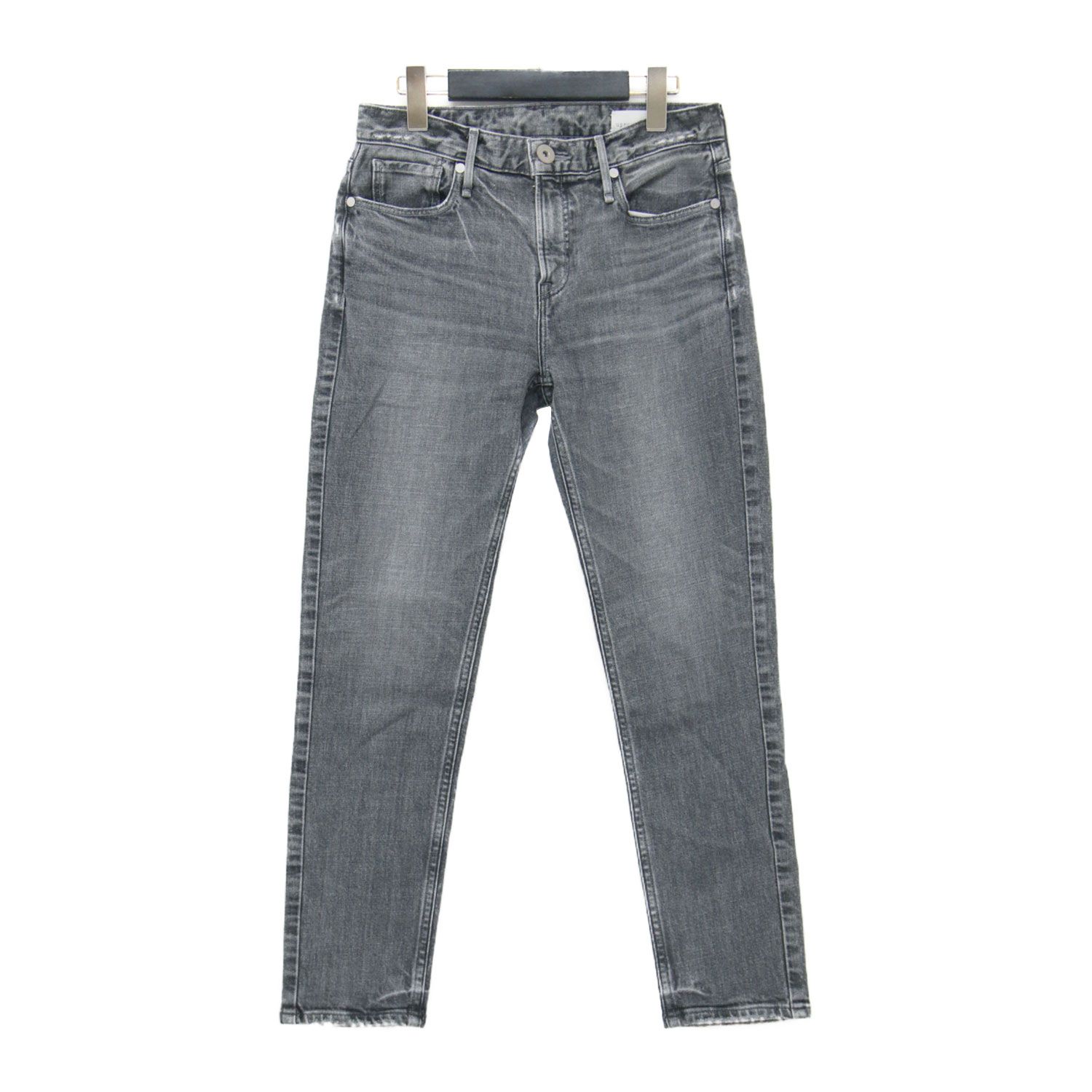 upper hights アッパー ハイツ パンツ グレー サイズ 24 | ステラ デニム THE STELLA テーパードシルエット アンクル丈 ストレッチ ダメージ加工 コットン ボトムス ジーンズ ジーパン レディース