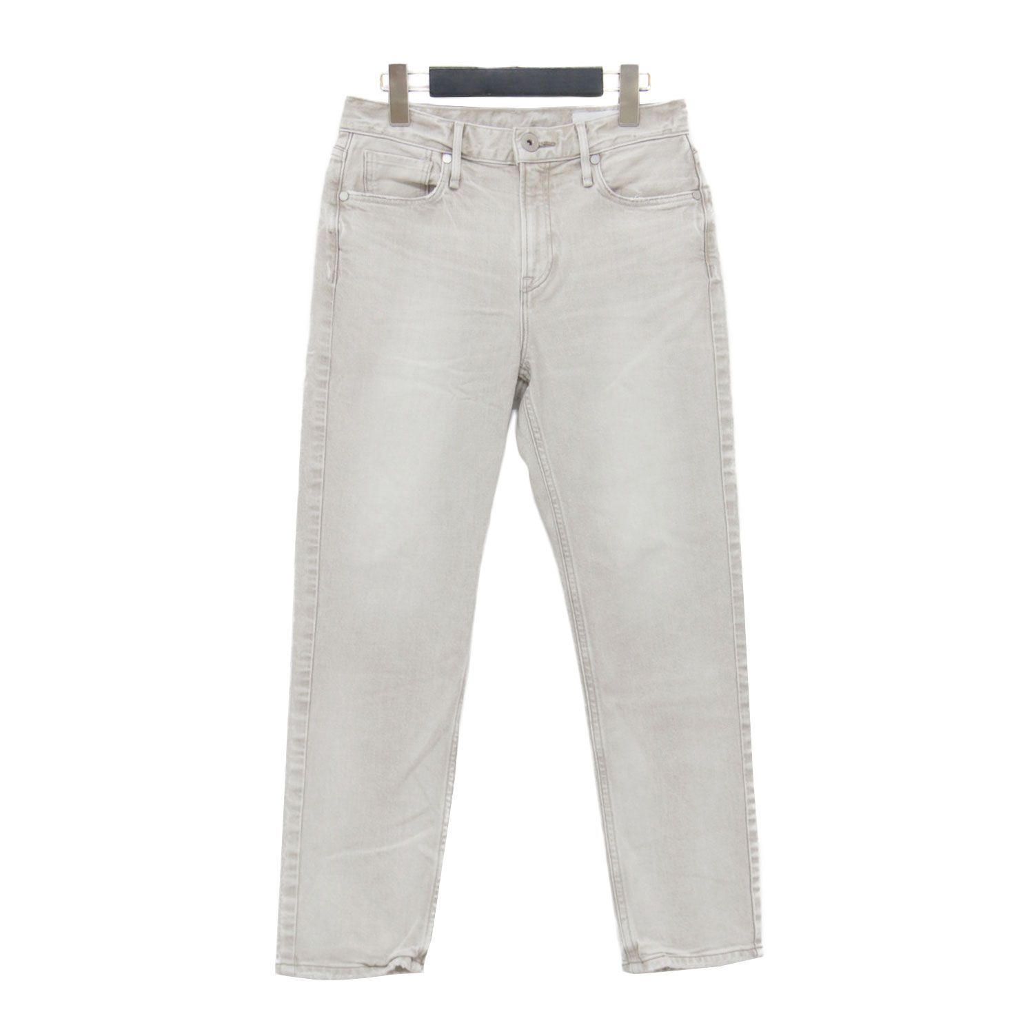 upper hights アッパー ハイツ × エディター磯部安伽 パンツ ライトグレー サイズ 23 | 21春夏 THE MUSE デニムパンツ 9分丈 ミドルライズ テーパードシルエット ボトムス ジーンズ ジーパン レディース