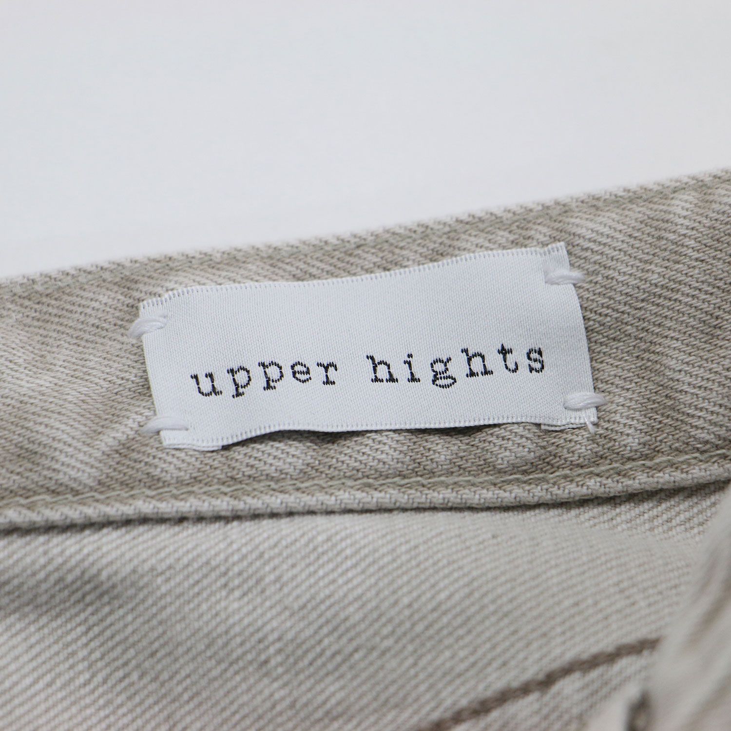  upper hights アッパー ハイツ × エディター磯部安伽 パンツ ライトグレー サイズ 23 | 21春夏 THE MUSE デニムパンツ 9分丈 ミドルライズ テーパードシルエット ボトムス ジーンズ ジーパン レディース その他 デニム ジーンズ