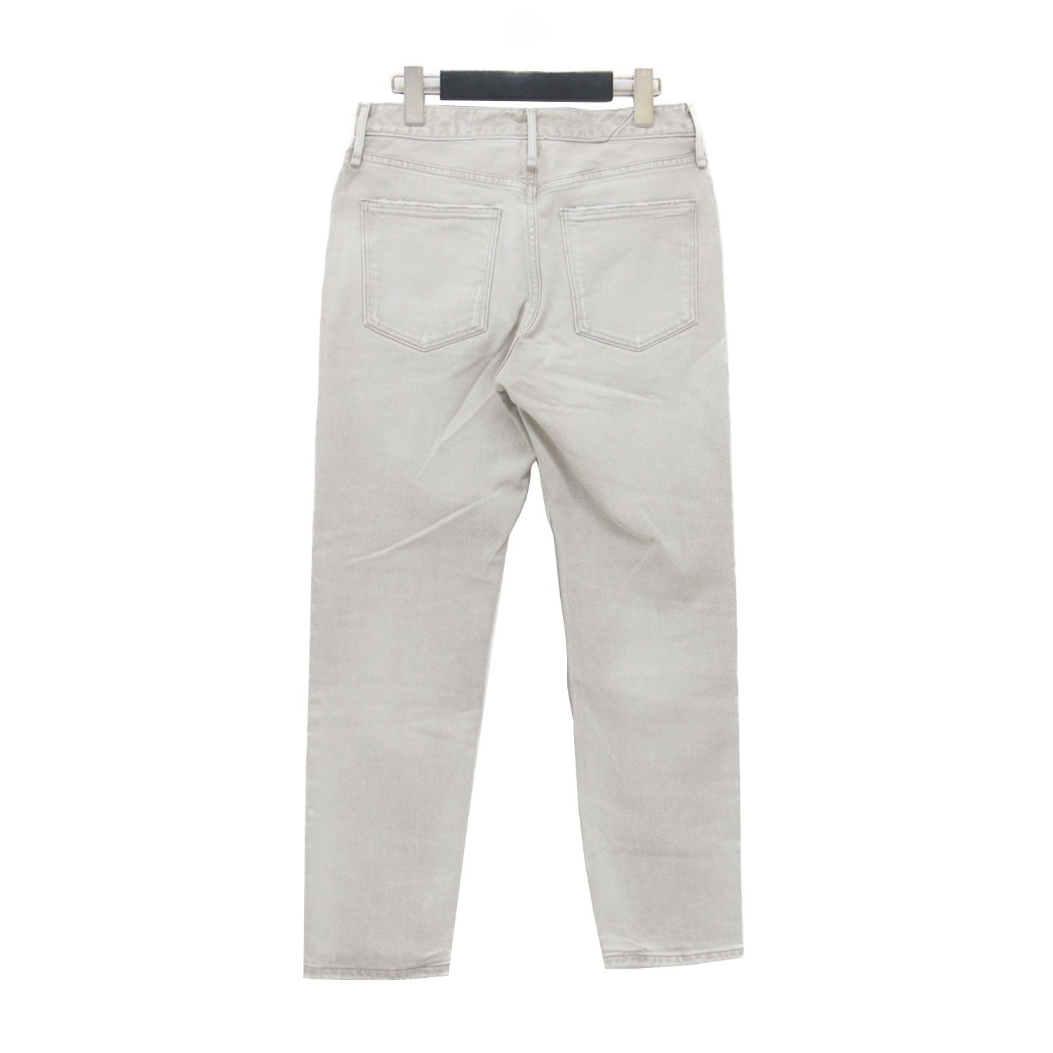 upper hights アッパー ハイツ × エディター磯部安伽 パンツ ライトグレー サイズ 23 | 21春夏 THE MUSE デニムパンツ 9分丈 ミドルライズ テーパードシルエット ボトムス ジーンズ ジーパン レディース