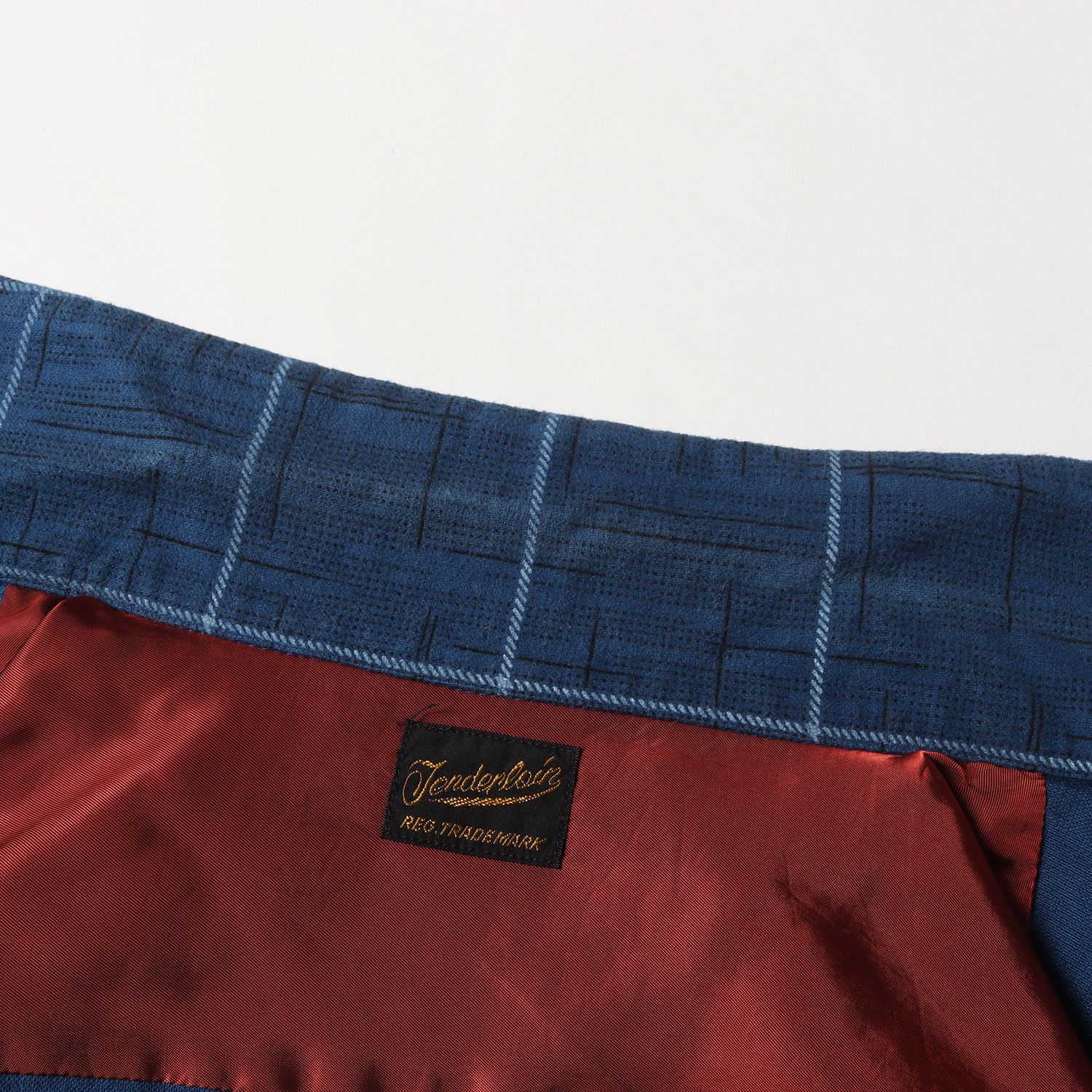 TENDERLOIN テンダーロイン シャツ ブルー サイズ:S | プリントカスリ