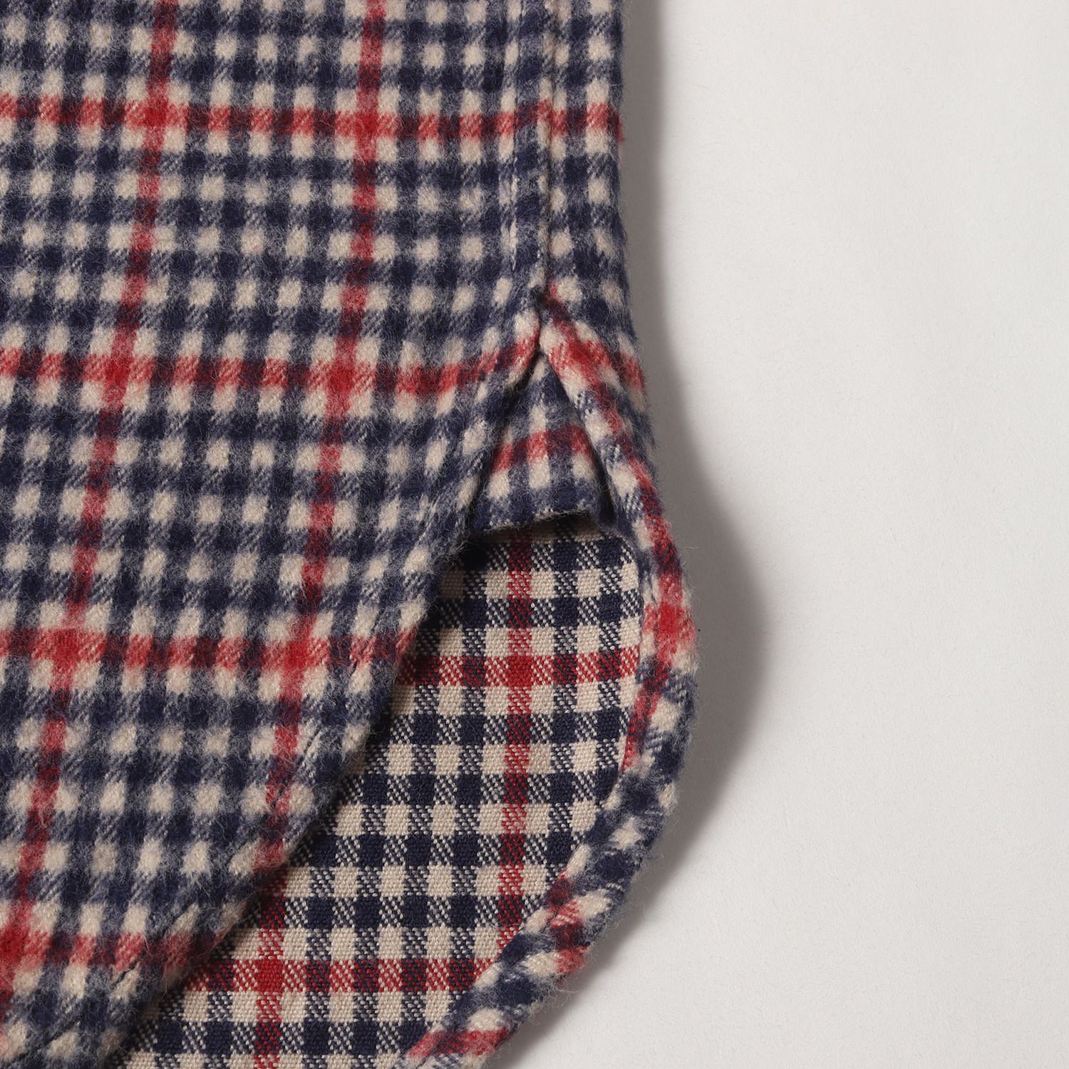 WTAPS ダブルタップス シャツ レッド ネイビー サイズ:M | チェック