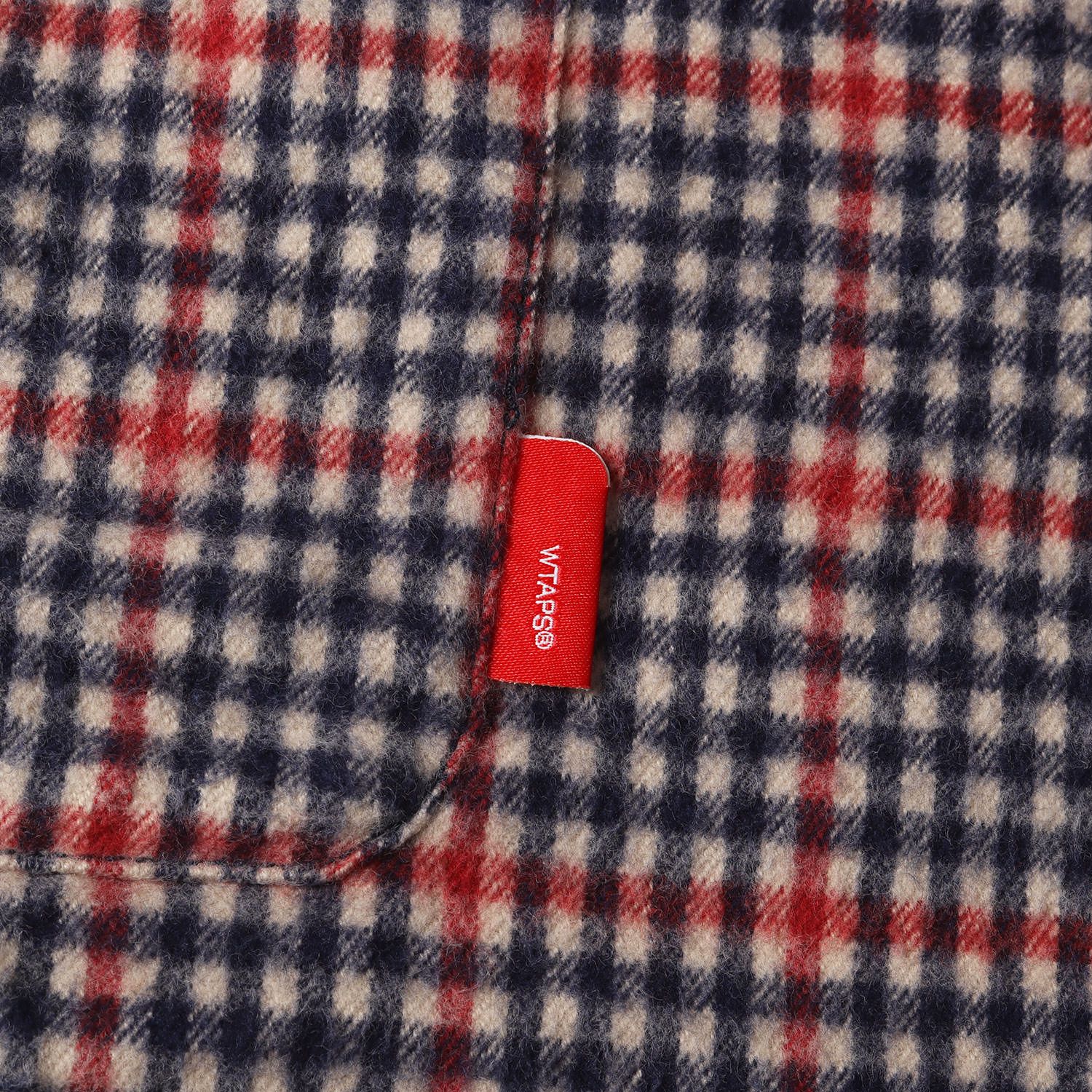 WTAPS ダブルタップス シャツ レッド ネイビー サイズ:M | チェック