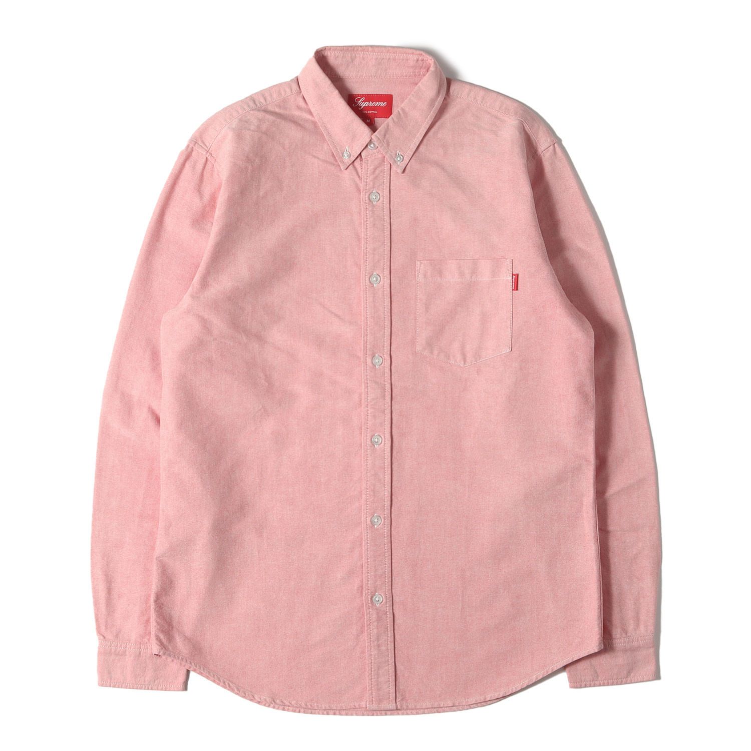 Supreme シュプリーム シャツ レッド サイズ M | オックスフォード ボタンダウンシャツ Oxford Shirt トップス カジュアルシャツ 長袖 メンズ
