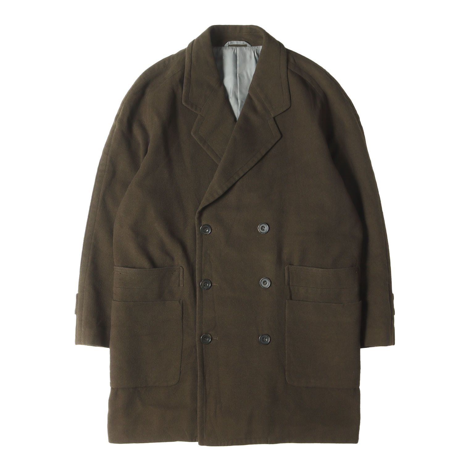 Christian Dior クリスチャンディオール コート カーキ サイズ M | 90 s ダブルブレスト メルトン チェスターコート Monsieur アウター ジャケット 上着 メンズ