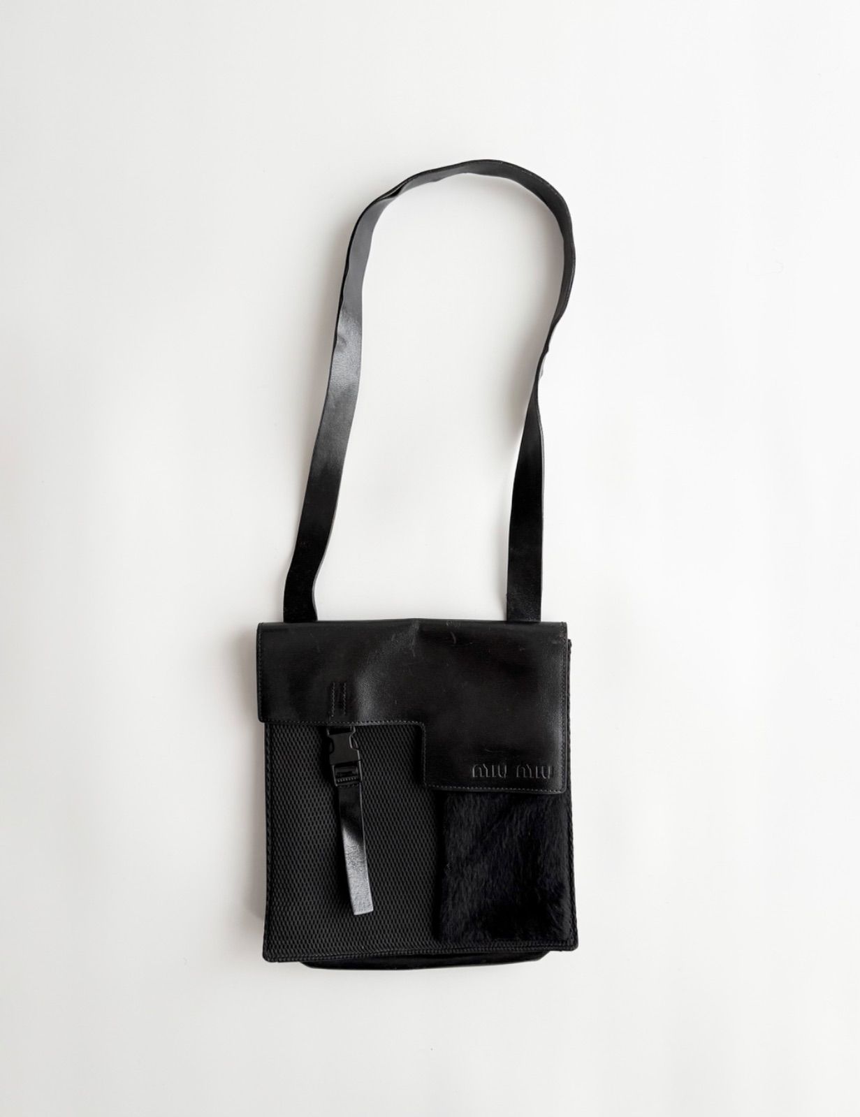 FW1999 MIU MIU LEATHER DOCKING SHOULDER BAG ミュウミュウ 1999年