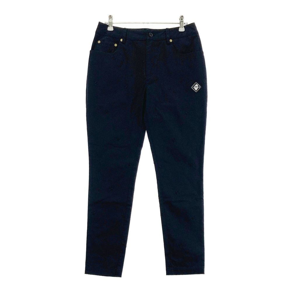 サイズ：1 V12 ヴィトゥエルヴ ストレッチパンツ 刺繍 星柄 ブラック系