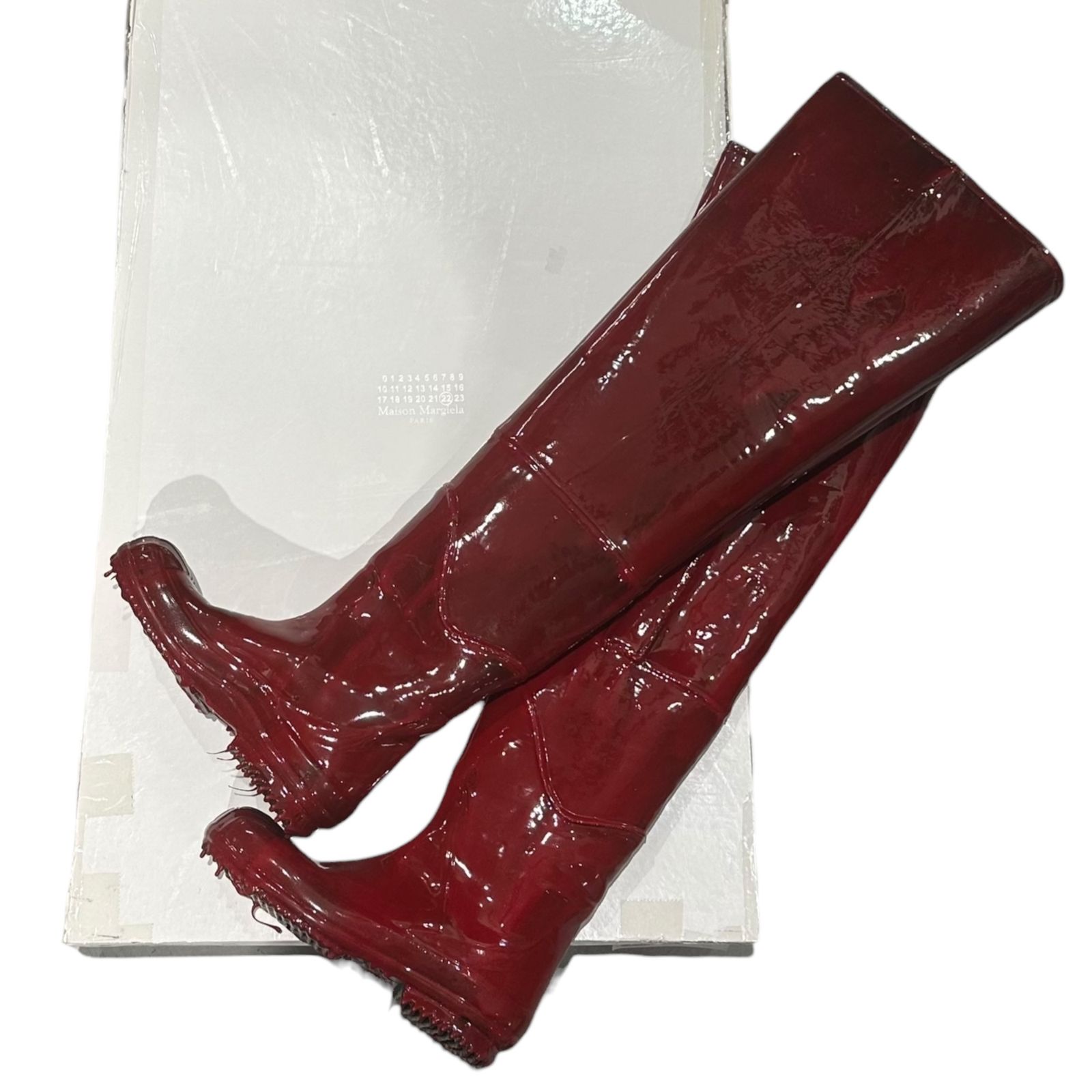 MAISON MARGIELA(メゾンマルジェラ) 22SS Rubber Thigh-High ペンキ 
