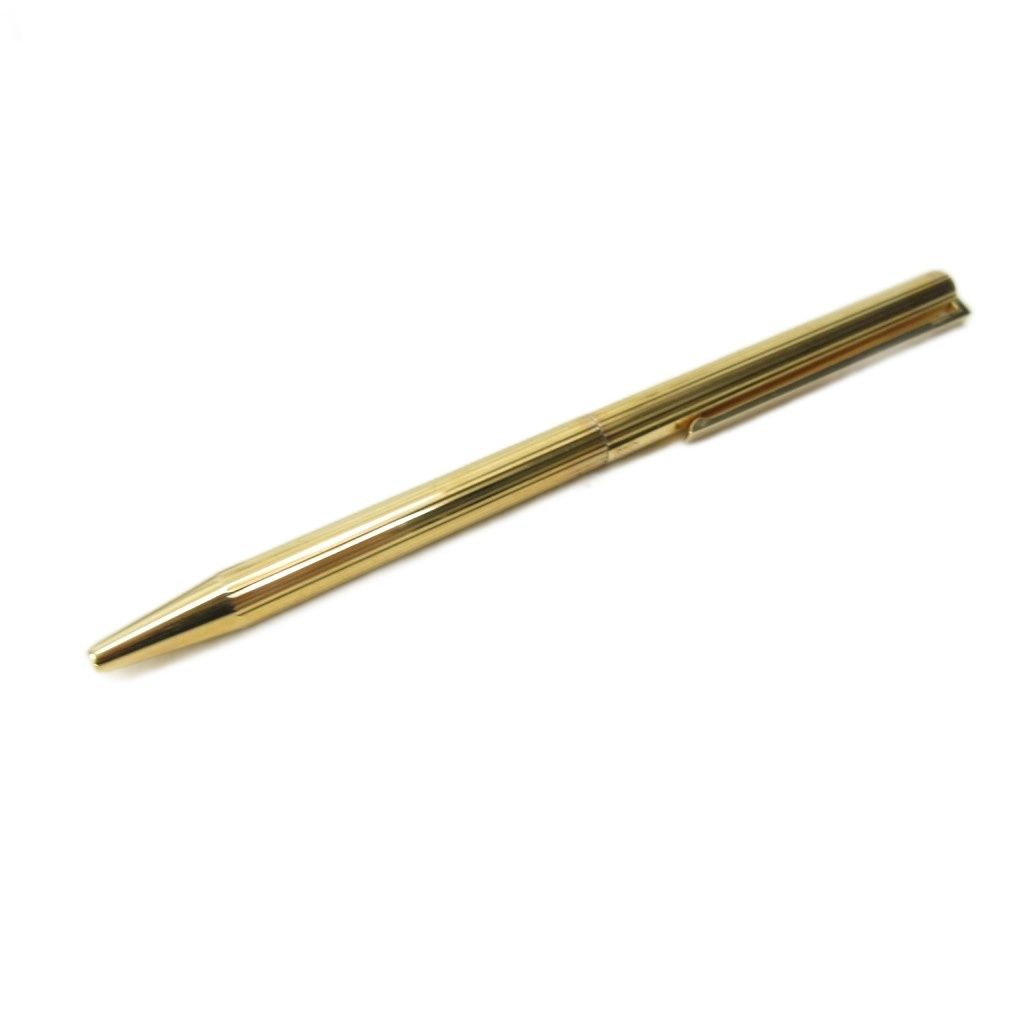 エステーデュポン S T DUPONT ボールペン 筆記用具 ツイスト式 筆記 済み ゴールドカラー 0108