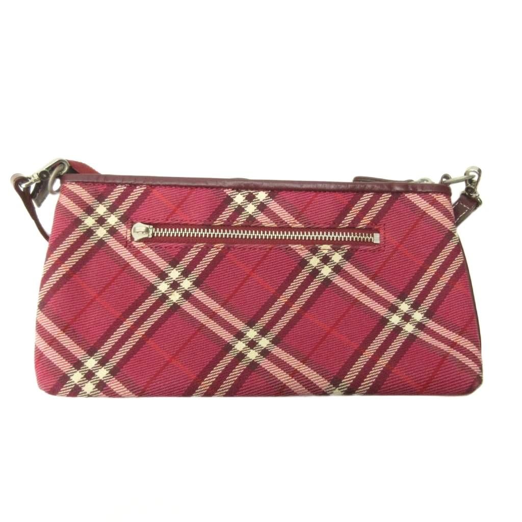 【美品】バーバリーブルーレーベル トートバッグ ノバチェック キャンバス ピンク 美品 Burberry Blue label バーバリーブルーレーベル トートバッグ