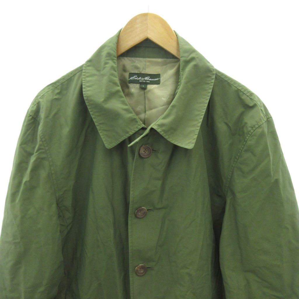エディーバウアー EDDIE BAUER ステンカラーコート コットン ナイロン