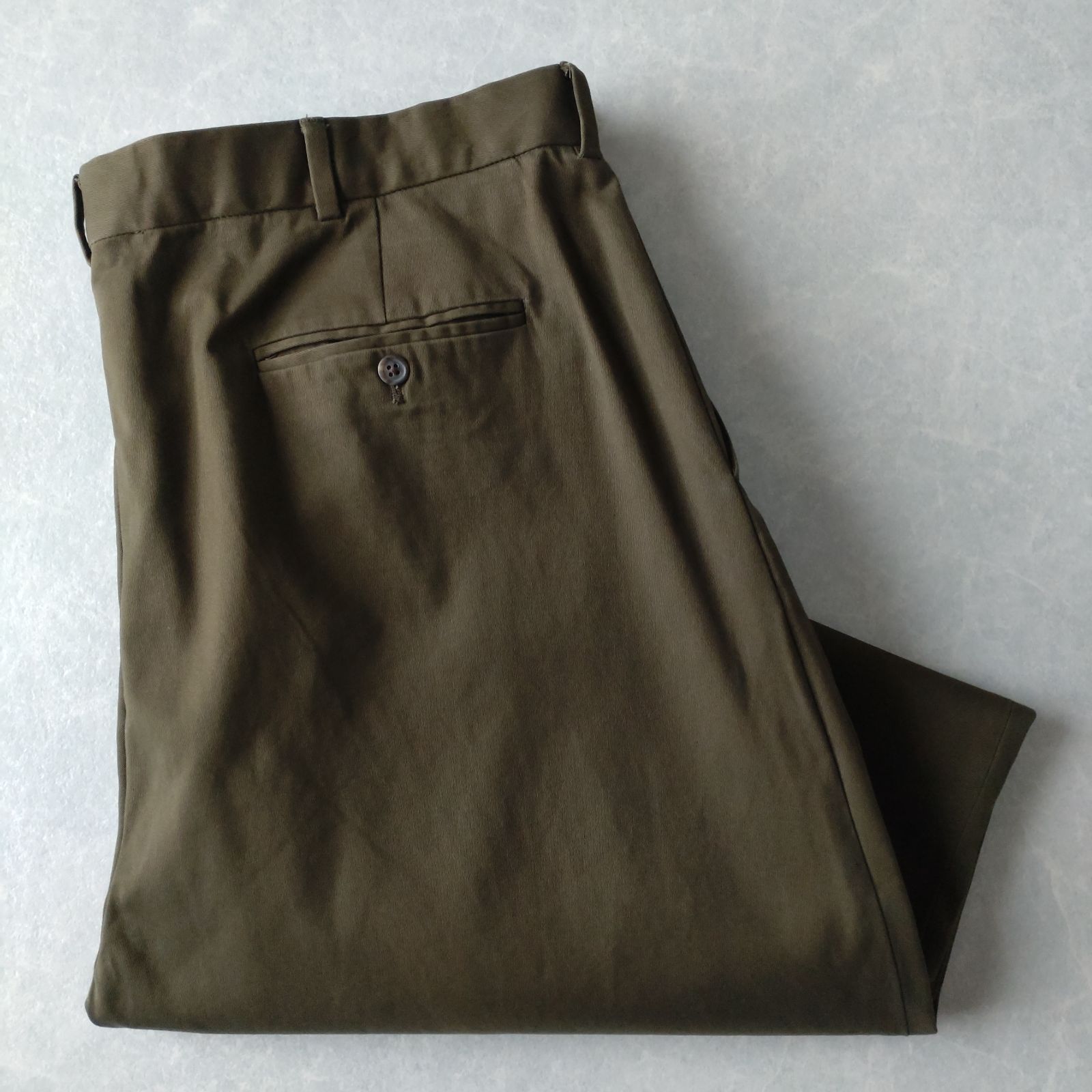 USA製　80s　ポロバイラルフローレン　チノパン　ポロチノ　オリーブ　W40 □古着 Polo by Ralph Lauren ポロバイラルフローレン ポロチノ ツイル