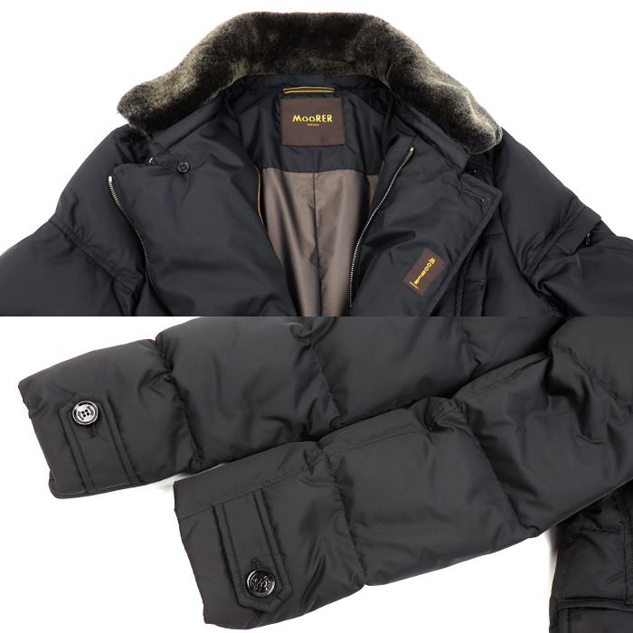 MOORER MORRIS-KM ダウンジャケット ブラック 50 メンズ 中古 - メルカリ