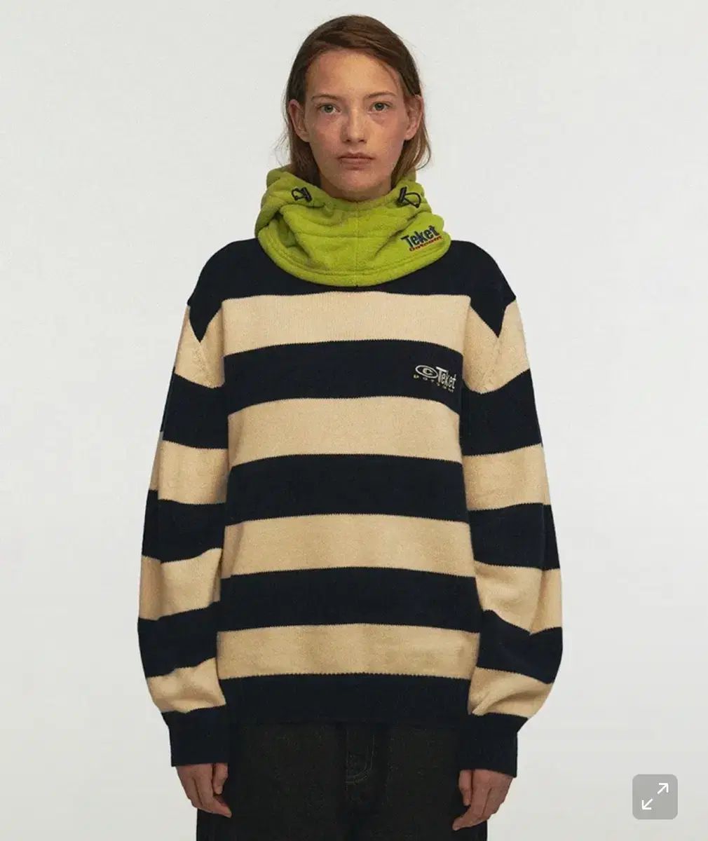 テケット パジャマ ストライプ ニット M