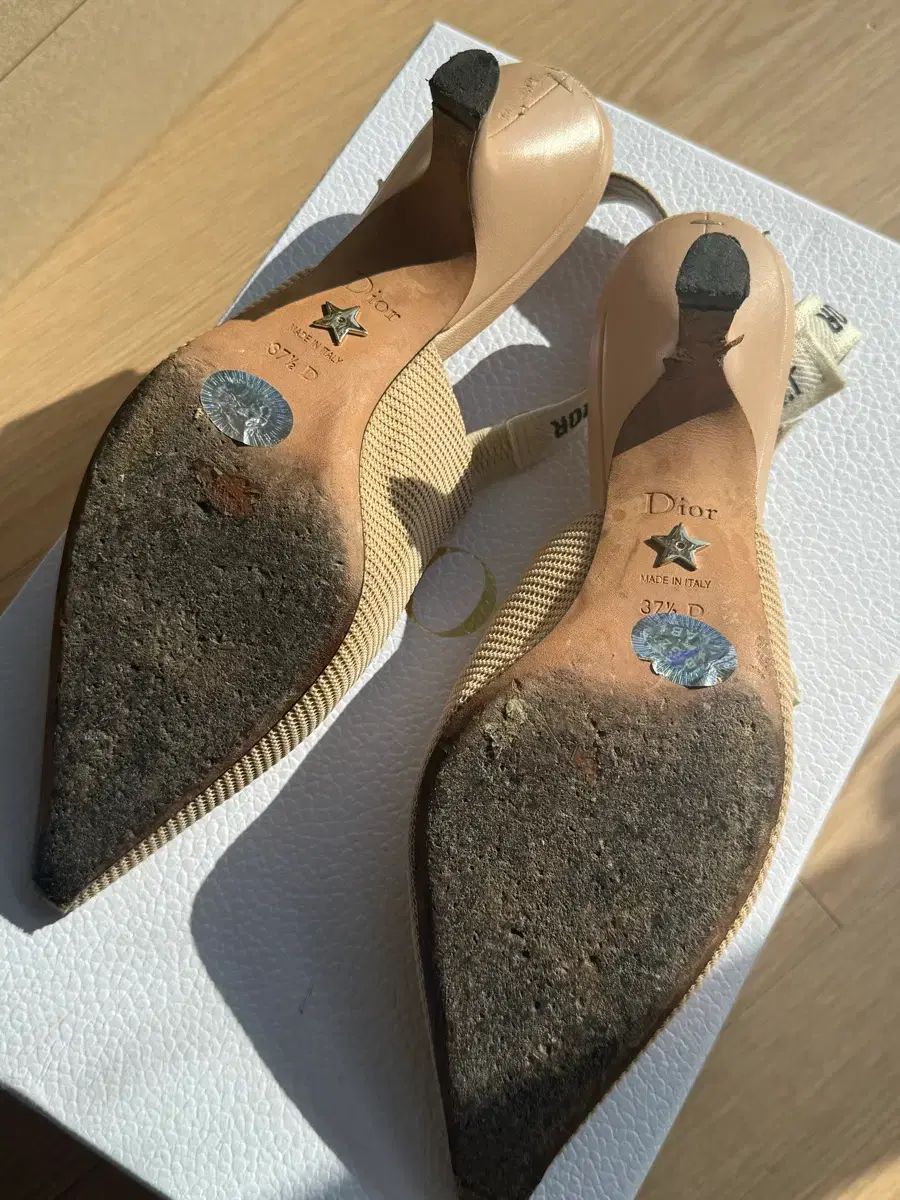 ディオール スリングバック ベージュ 37 ファブリック - メルカリ