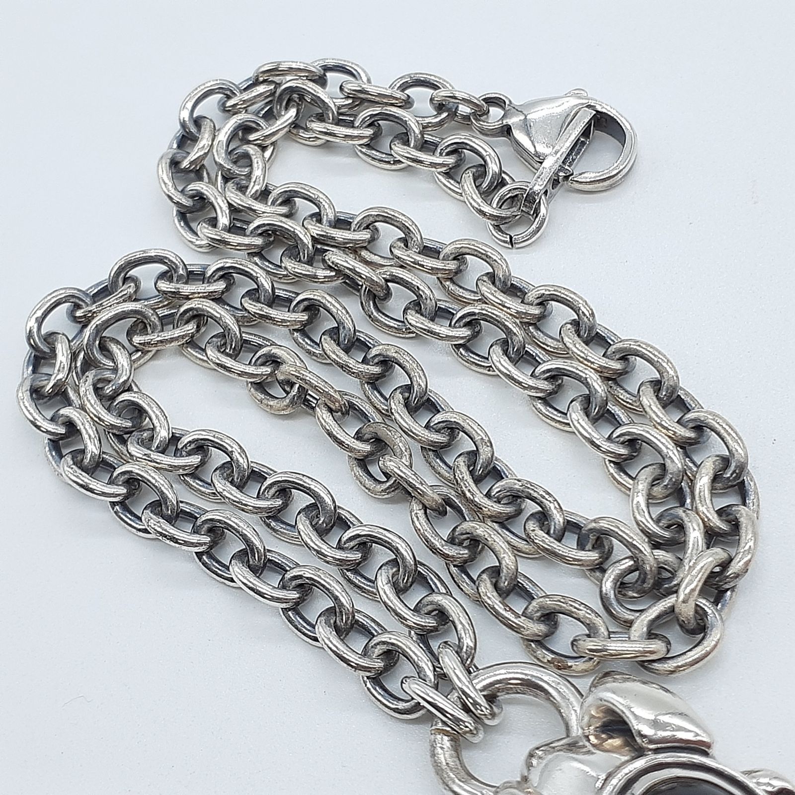 エムズコレクション シルバーネックレス ブラックスター ダイオプサイト No.108】 ブラックスター ペンダントトップ スターダイオプサイト