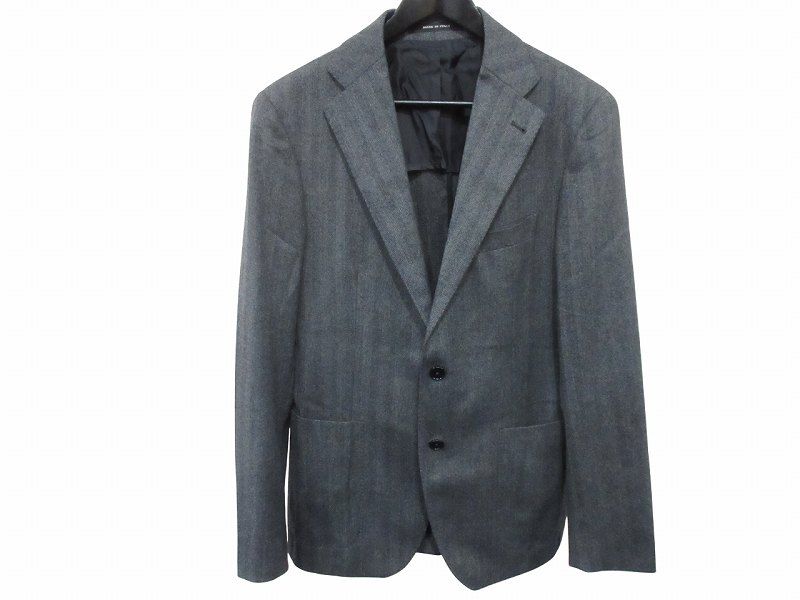タリアトーレ TAGLIATORE ジャケット グレー ヘリンボーン メンズ