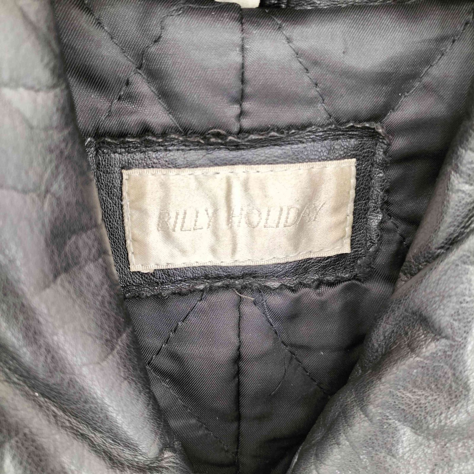 ユーズドフルギ USED古着 カウレザーベルテッドコート レディース 表記