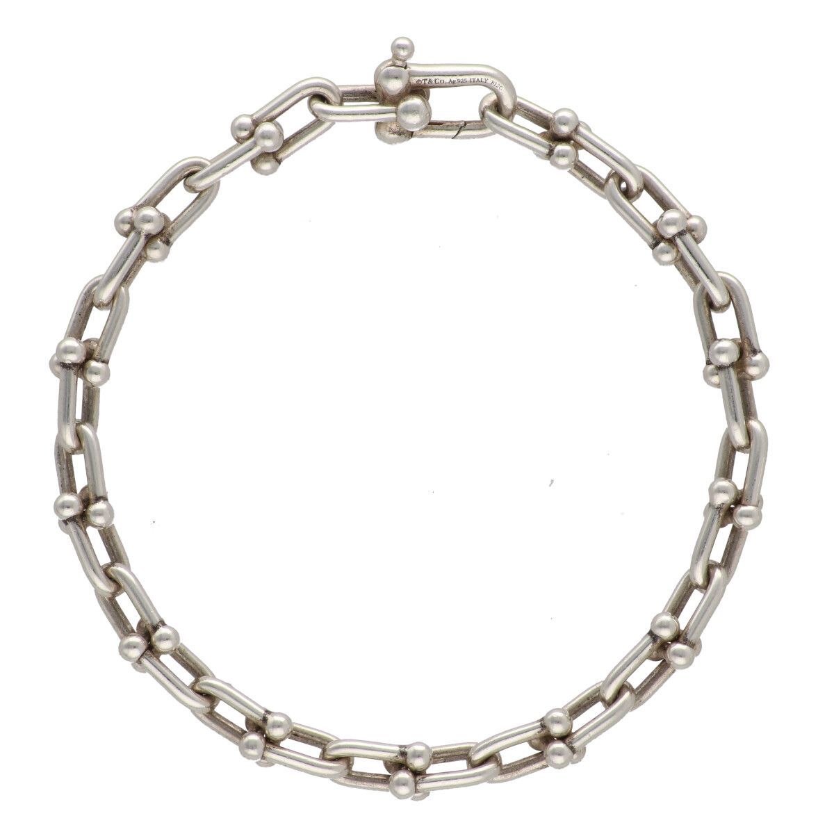 Tiffany＆Co ティファニー ハードウェア スモール リンク ブレスレット XLサイズ Ag 925 シルバー アクセサリー