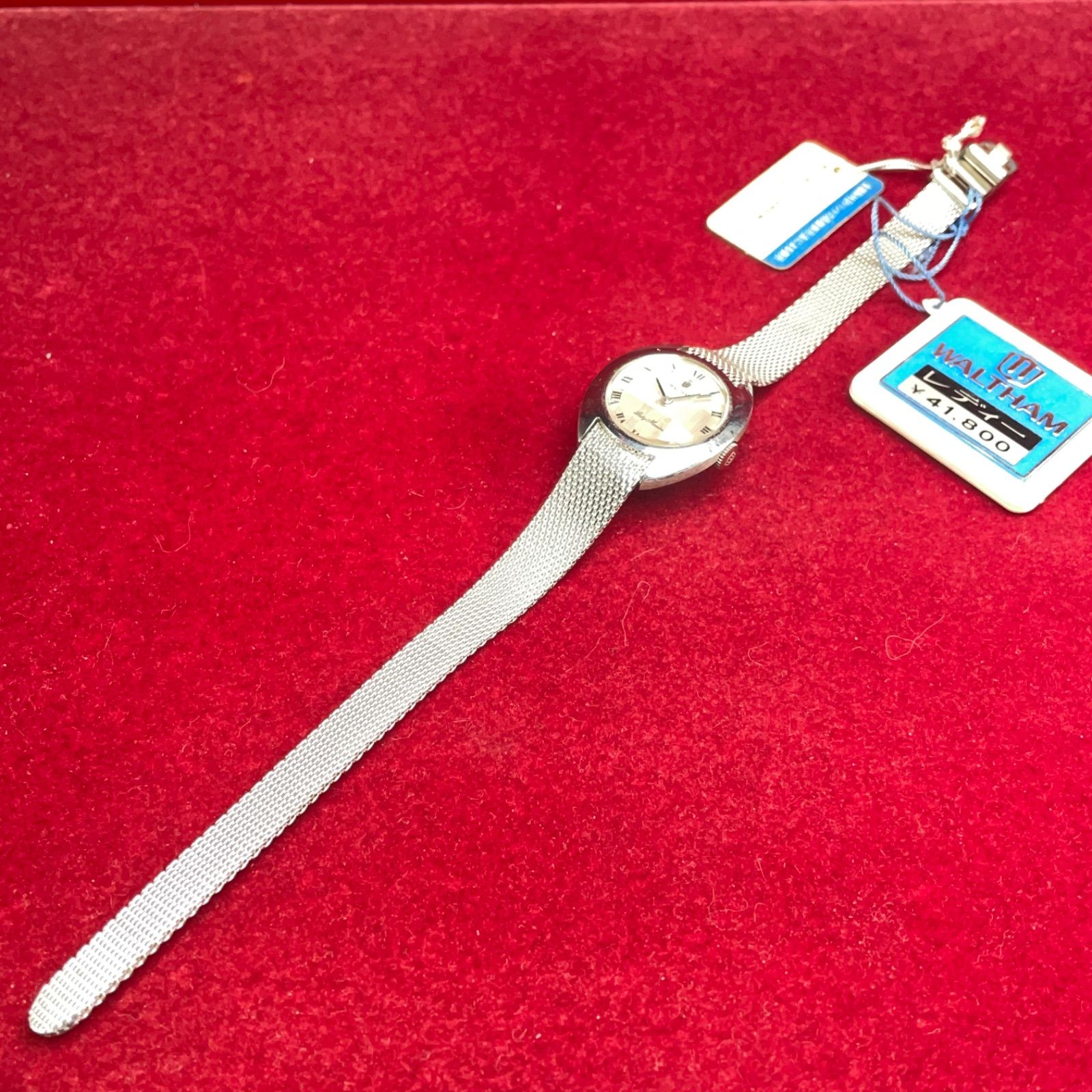 OH済 未使用 WALTHAM Lady Maxim 手巻 スイス製 純正ブレス