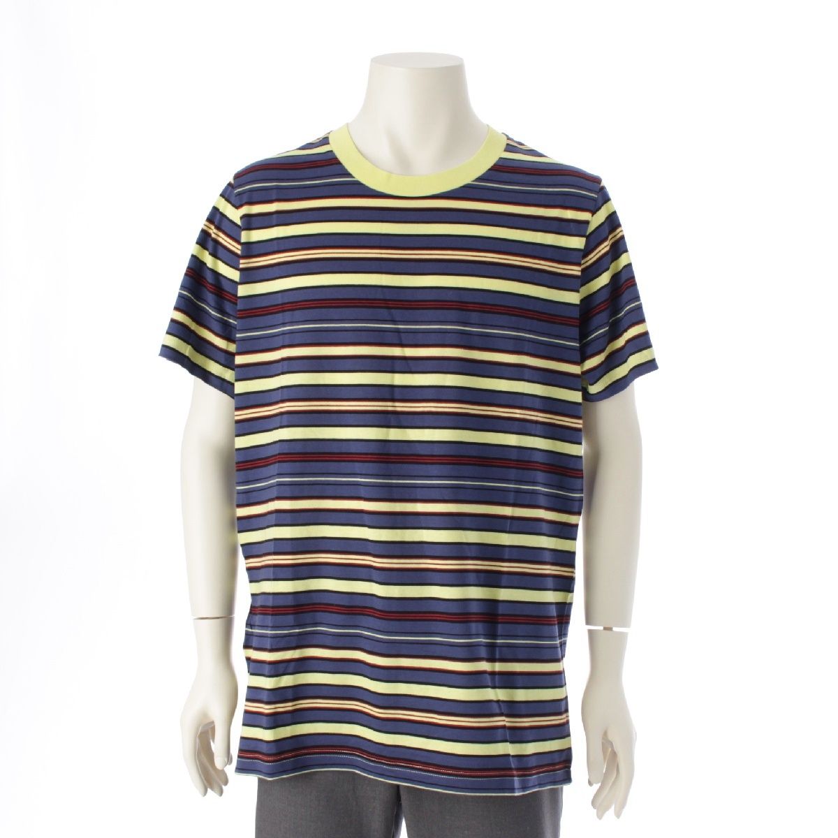 マルニ 23 AW コットン ボーダー クルーネック パック 半袖Ｔシャツ トップス カットソー マルチカラー 52