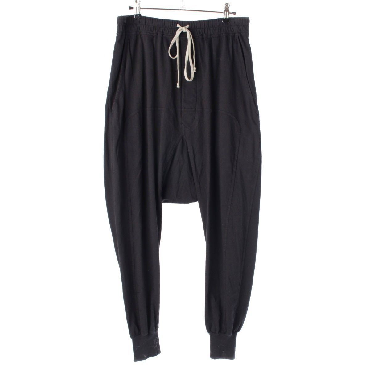 リックオウエンス ダークシャドウ Rick Owens DRKSHDW 21 AW PRISONER コットン プリズナー サルエル パンツ ブラック S