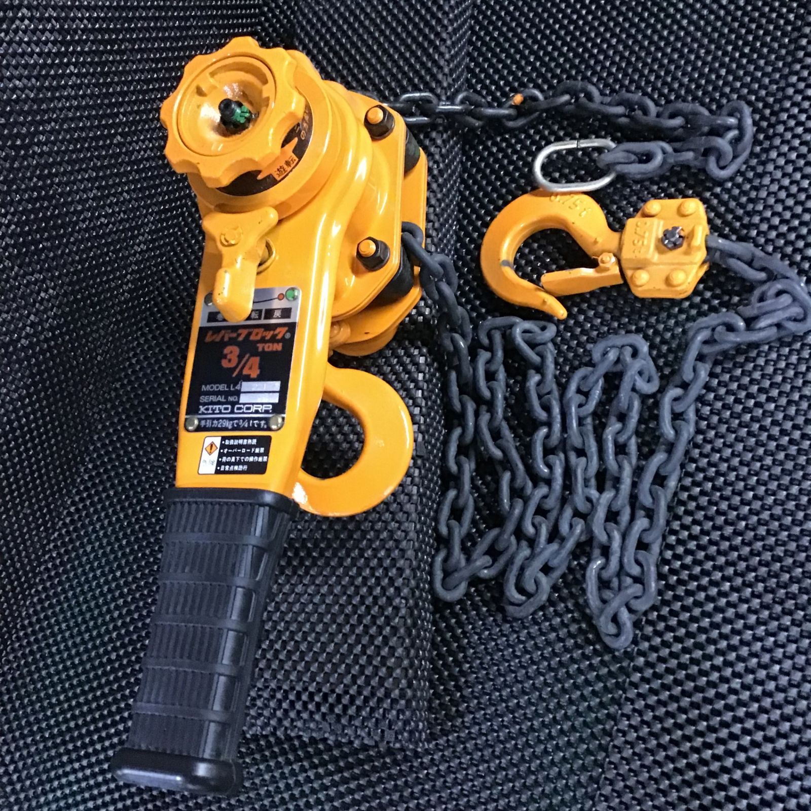 ♥品 KITO キトー レバーブロック L 4型 3 4 ton アクトツー 吊 建設工具 その他 