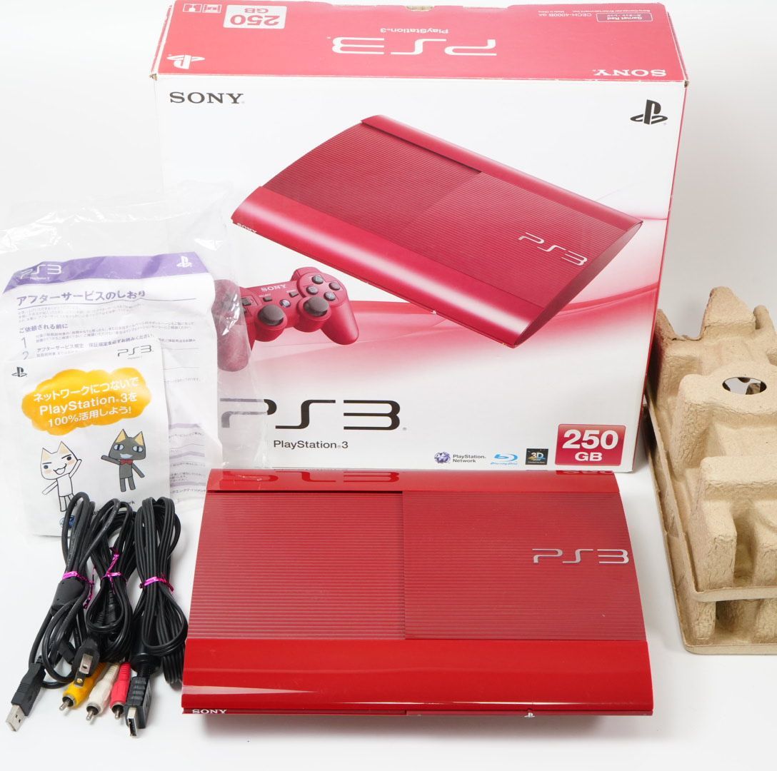 SONY PlayStation 3 CECH-4000 BGA ガーネットレッド