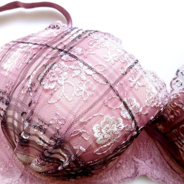 p□72[H85&LL]pan cuteソフトワイヤーブラジャーショーツセット ピンク