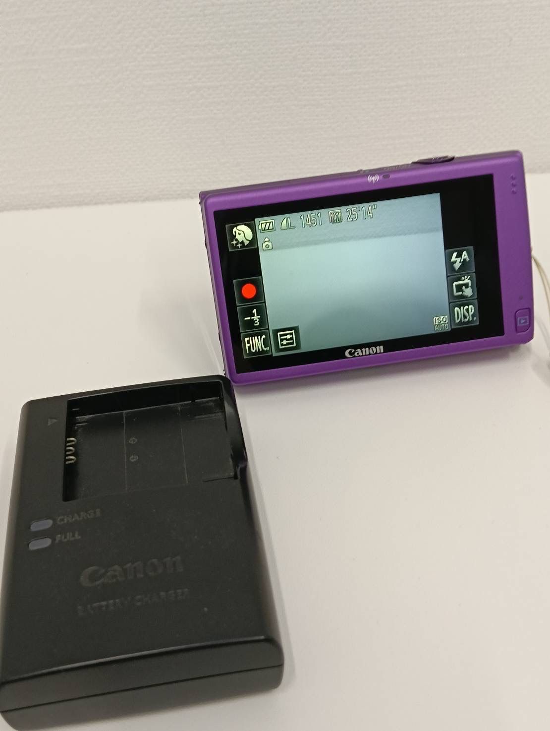 中古品】 【動作確認済み】 Canonキヤノン IXY 430F デジタルカメラ 紫