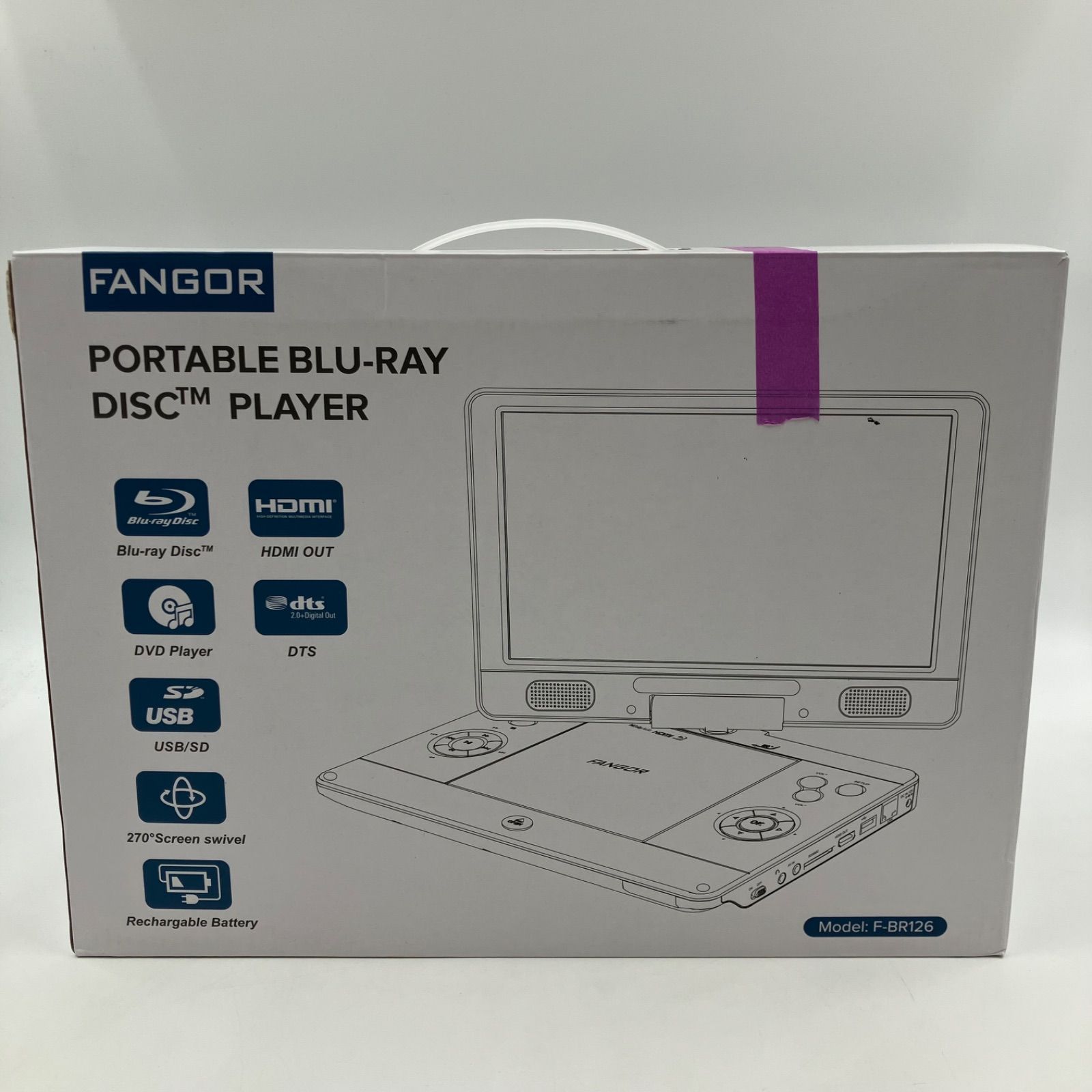 MY0114 ポータブルブルーレイプレーヤー_再編集 FANGOR B0BDFCZHRW F