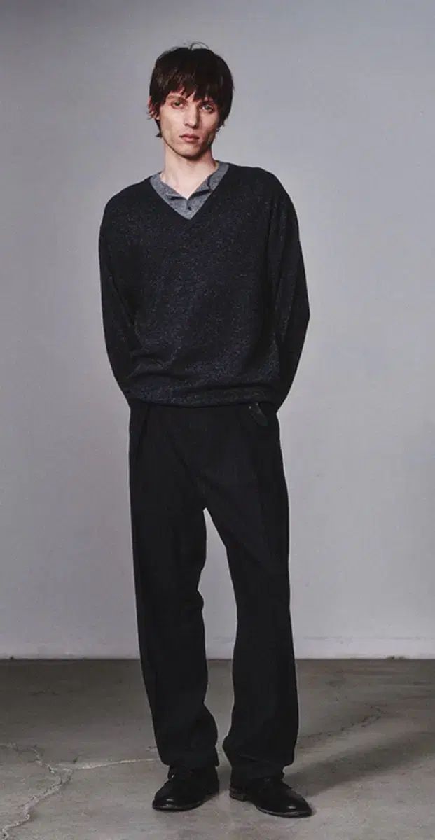 ART IF ACTS ユニオン ヘンリーネック チャコール|ライトグレー|XL