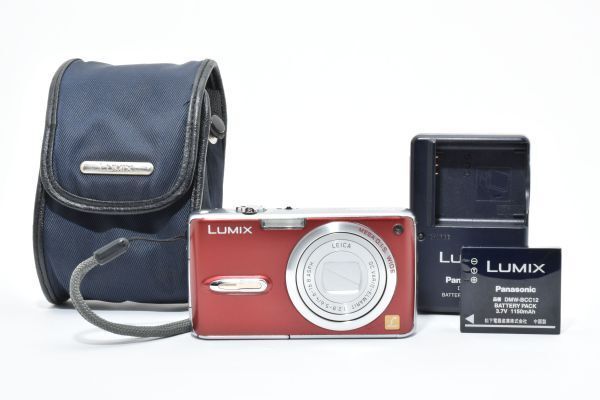 ☆実用美品☆ パナソニック Panasonic LUMIX DMC-FX07 レッド 充電器