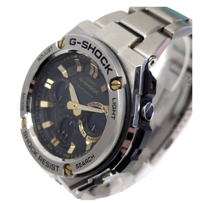  CASIO カシオ G-SHOCK GST-W 110 D-1 A 9 JF 腕時計 メンズ ソーラー電波クォーツ ブラック文字盤 動作品 腕時計(クォーツ) 腕時計(アナログ)