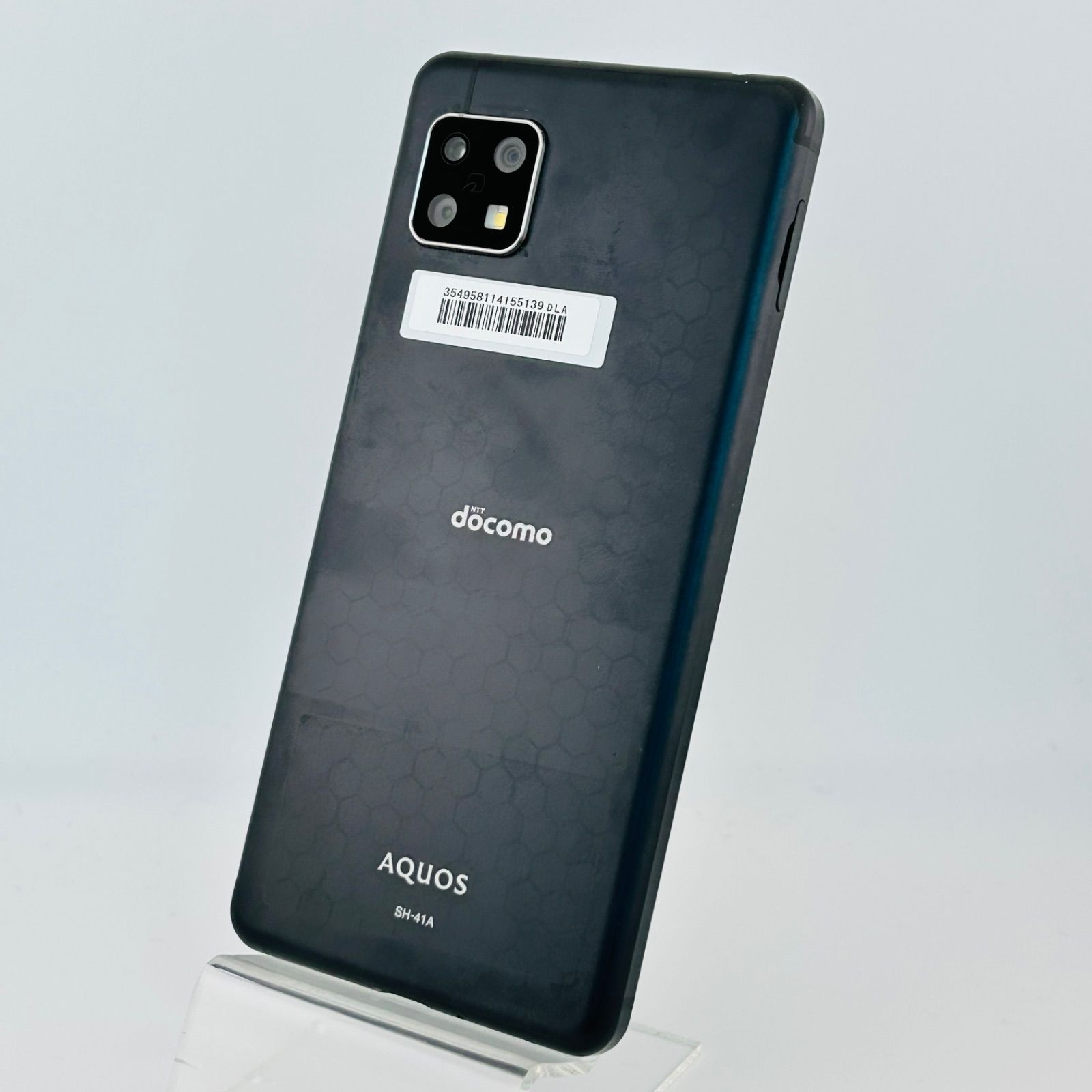 バッテリー良好 AQUOS sense 4 SH-41 A 64 GB ブラック SIMフリー simロック解除済 白ロム 本体 最短 G 4-142