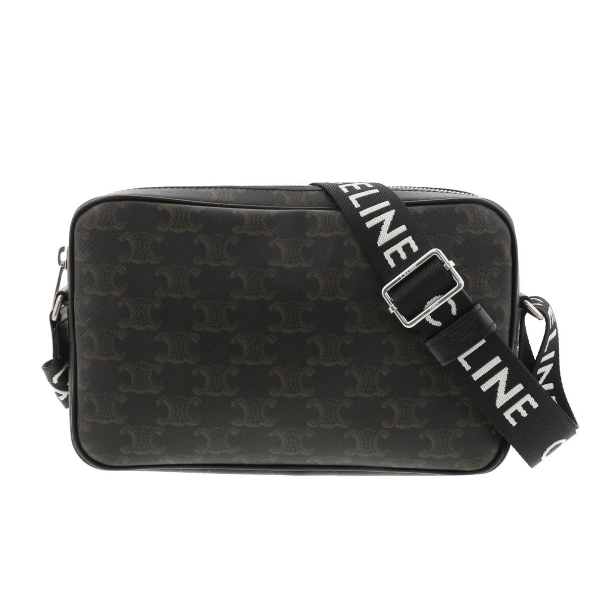 再 げ CELINE セリーヌ ミディアム メッセンジャーバッグ バッグ ショルダー|メッセンジャーバッグ 197202 トリオンフ Khaki A