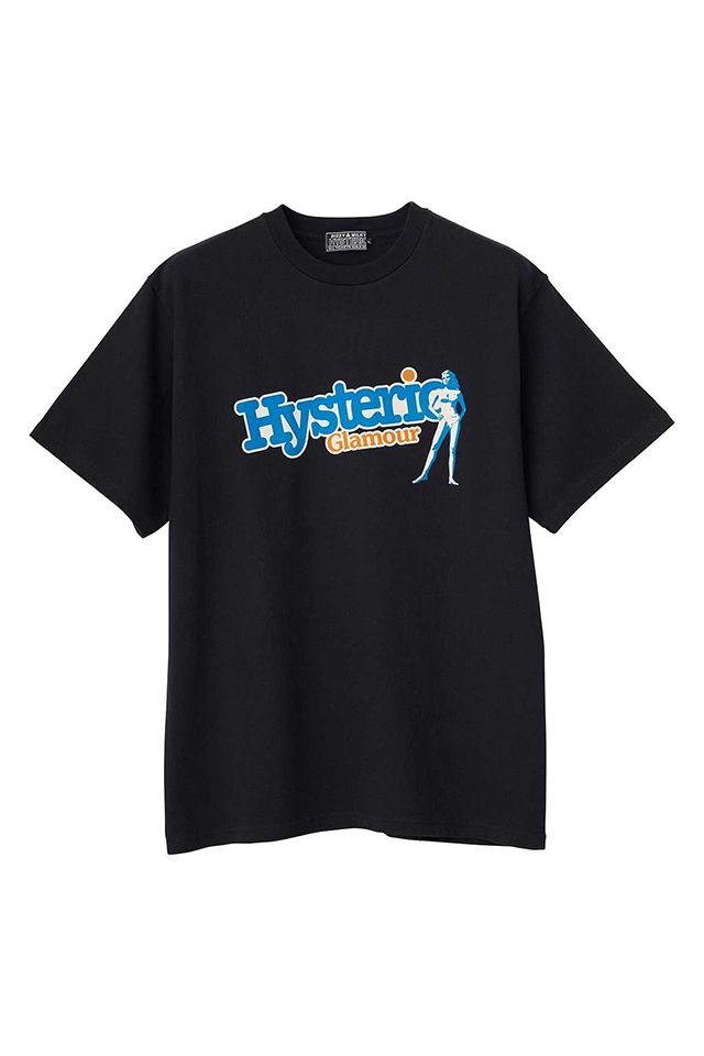 GLAMOUR ヒステリックグラマー FRESH HYS TIME Tシャツ BLACK メンズ