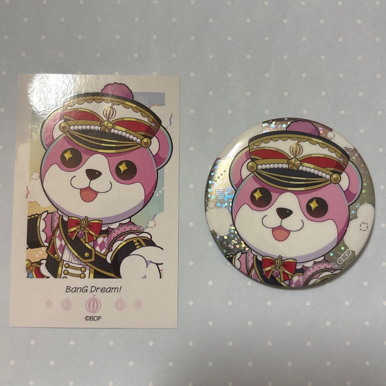 バンドリ ブシロードオンラインストア 4周年 缶バッジ ショート